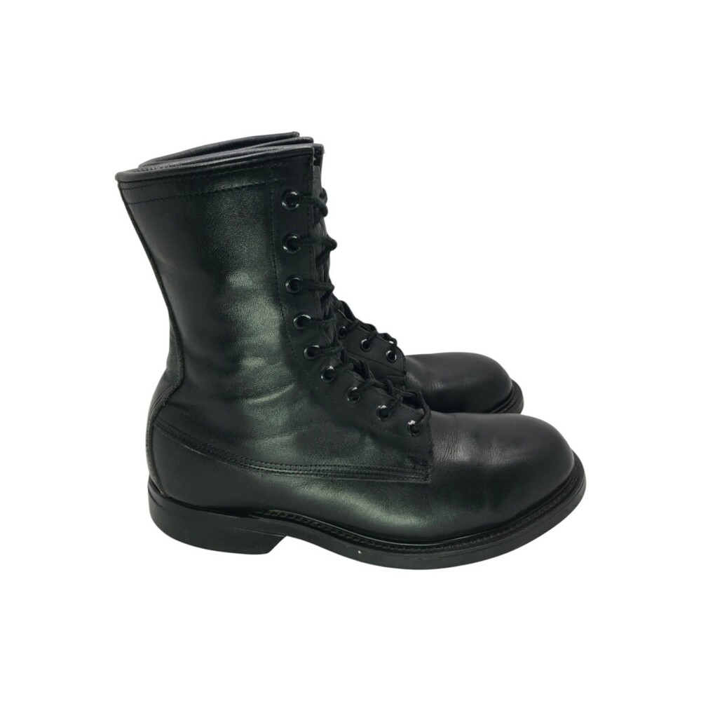 Wolverine World Wide 1992 Combat Boots Mens 5W Black Leather Steel Toe USA - Picture 5 of 15
